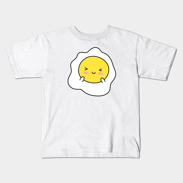 Sunny Egg Kids T-Shirt by Robot Dance Battle